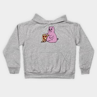 Pig for Pizza Kids Hoodie